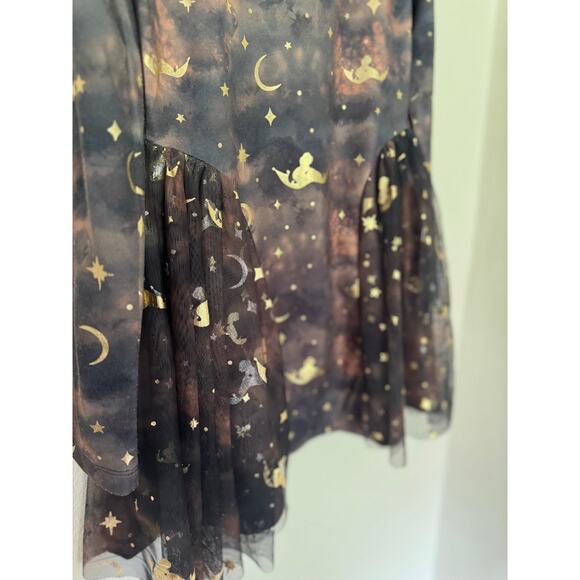 Disney Store Princess Jasmine gold metallic and tulle dress size 7/8 - Picture 5 of 7